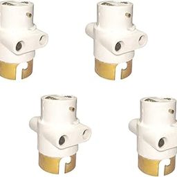 RSR 2 Pin Parallel Adapter with Multi Pendant for light Decoration, Socket to Holder conversion Including Homes, Offices, Shops Allowing For Easy Installation and Replacement Of All Bulbs (Pack Of 4).-4