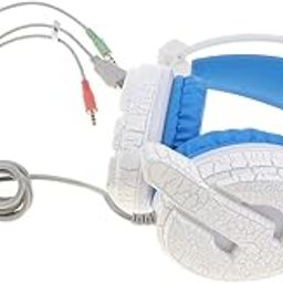 Game Headset Noise Cancelling Microphone,Volume Control Functions,Led Light White-22