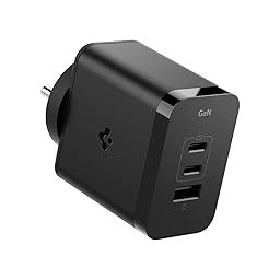 Spigen Fast Charging Adapter Total 65w, GaN, PD/PPS Support, BIS Certified, for iPhone 16/15/14(Pro,Pro Max,Plus), Galaxy S25/S24, Vivo, Oppo, iPad, MacBook and More (PE2212IN) - Black-10
