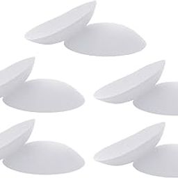 5Pairs Womens Bra Inserts Pads Soft Swimsuit Padding Inserts Breast Cups White Clothing Shoes & Accessories | Womens Clothing | Intimates & Sleep | Breast Forms Enhancers-image-6