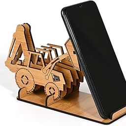 GKD JCB Mobile Stand and mobile holder for table compatible with all mobile phones samsung apple iphone oneplus also mobile charger stand Dual Mode Portrait / Landscape with Charging Cable Slot-image-30