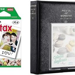 64 Pockets Photo Album for Fujifilm Instant Mini 12 11 9 8 40 Evo Liplay 7S Instant Camera/Mini Link with 10x1 film (Black)-19