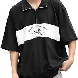 || Mens || Printed || Half Zipper || Polo Neck || 3/4th Sleeve || Cotton Blend || Polo T-Shirt-image-44