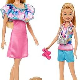 Barbie & Stacie Doll Set with 2 Pet Dogs & Accessories, Dolls with Blonde Hair & Blue Eyes, Summer Clothes-image-52