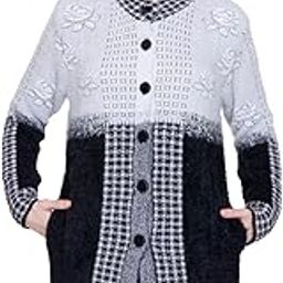 Premium Women's Buttoned Pure Woollen Knitted Cardigan/Sweaters-image-97