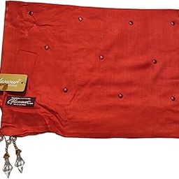 Women's Viscose Tiki Print Stole, red, 70 x 180 cm, Traditional Style (GAJRI, 70 * 180CM)-image-89