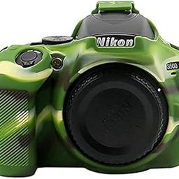 Silicone Protective Camera Case Cover for Nikon D3500 Camera Protective Rubber Case (Military Green)-image-56