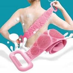 PEGEO Silicone Body Back Scrubber, Double Side Bathing Brush for Skin Deep Cleaning Massage, Dead Skin Removal Exfoliating Belt for Shower, Easy to Clean,Body Brush for Bathing-picture-52