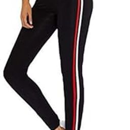 Ankle Length Stretchable Striped High Waist Fitness Pants for Women-picture-17