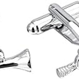 Men Brass Sleeve Button Nail Shirt Sleeve Cufflinks Trumpet Shape Male Jewel-image-37