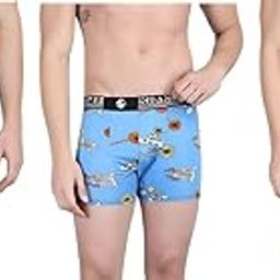 Men's Nylon Stretch Printed Trunk | Ultra-Soft, Breathable Innerwear for Men | Stylish & Supportive Fit-6