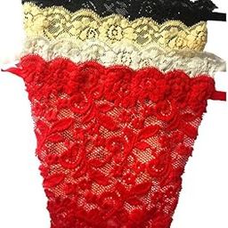 ACKEE 4pcs Lady Lace Clip-On Mock Camisole Bra Insert Overlay Modesty Panel Multicolour-picture-4