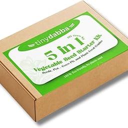 tinydabba 5-in-1 Vegetable Seed Starter Kit - Grow Your Own Kit | DIY | Coriander, Okra, Spinach, Cucumber, Red Amaranth | Eco-Friendly Garden Gift Set | Best for Birthday or Corporate Gifting-51