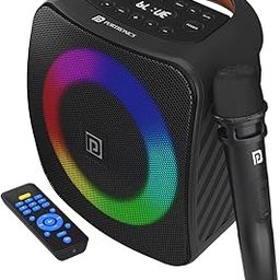 Portronics Dash 40W TWS Bluetooth Portable Speaker with Wireless Karaoke Mic. with Digital Display (Black)-image-34