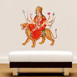 Sticker Studio Durga MAA Wall Sticker & Decal(Size -Width x Height -58 CM X 48 CM)-image-94