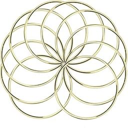 10 Pack 3 Inch Gold Dream Catcher Metal Rings Hoops Macrame Ring for Dreamcatchers and Crafts-picture-24