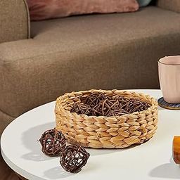 Amazon Brand - Solimo Handmade Banana Basket with Natural & Dried Bowl Fillers | Home Décor and Gifting-24