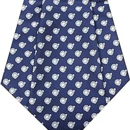 leonardi Mens Floral Cravat | Color - Navy Blue | pack of 1 | Size -12 x 9 inches | tweed fabric | Microfiber | Superior finishing | Packaging – White box |-picture-27