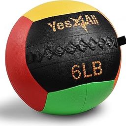 Yes4All Vibrant Wall Ball/Wall Medicine Ball for Full Body Workout and Strength Exercise ââ‚¬â€œ 6 lbs-image-15