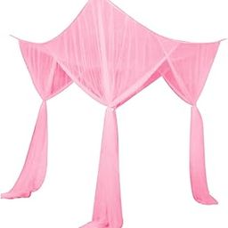 CALANDIS™ 4 Corner Post Bed Canopy Net Elegant Bed Drape for Kids Room Outdoor Bedroom | Canopies & Netting | Bedding-image-18
