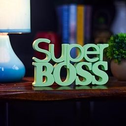 NUKKAD TALES Super Boss Green Office Decor Showpiece Office Décoration Items for Office Table Gift for Boss (17.8 x 11.42 x 5 cm) Engineered Wood-image-95