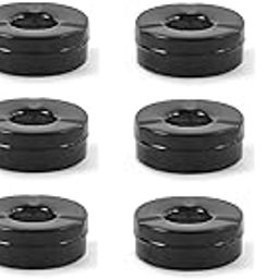 Dynore Stainless Steel Black Matt Lid Ash Tray- Set of 10-32