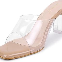 Clarity Women's Casual Transparent Block Heel Sandals-image-44