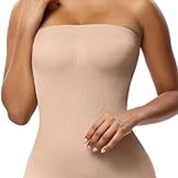 Womens Seamless Tummy Control Shapewear Bodysuit | Adjustable Strap Slimming Body Shaper with Shorts | Full Body Compression for Under Dresses & OutfitsFull Body Shapewear Skin1-picture-3