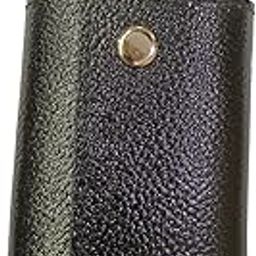 ALW Genuine Leather Key Ring Pouch Holder- Black-picture-37