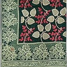 Women's Woollen Kashmiri Embroided Shawl (vch18224, Green, 40 * 80 inches)-image-49