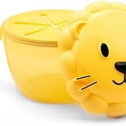 Melii Snack Container with Finger Trap - Lion Yellow-15