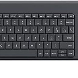 Logitech K400 Plus Wireless Touch TV Keyboard with Easy Media Control and Built-in Touchpad, HTPC Keyboard for PC-Connected TV, Windows, Android, Chrome OS, Laptop, Tablet - Black-84