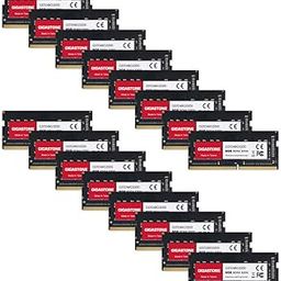 【DDR4 RAM】 GIGASTONE 128GB Kit (16x8GB) DDR4 3200MHz (2933MHz or 2666MHz) PC4-25600 (PC4-23400/21300) CL22 1.2V SODIMM 260 Pin Unbuffered Non ECC High Performance Notebook Laptop Memory Upgrade-13