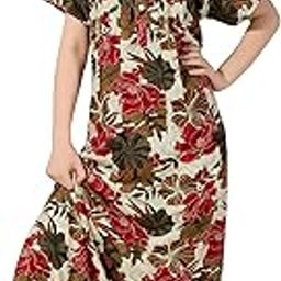 Women Premium Rayon Digital Print Nighty 1718-image-44