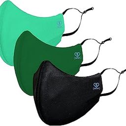 3 LAYER Reusable, Washable Cloth Mask (Multicolor- Plain-picture-10