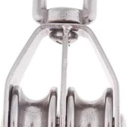 ATORSE® 304 Stainless Steel Double Swivel Pulley Block with Swivel Eye M32 Motors | Parts & Accessories | Boat Parts | Anchoring Docking-25