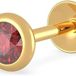 Yellow Gold Nose Pin for Women 22 k | 22k BIS Hallmark (916) Nose Stud for Women and Girls with Piercing-image-50