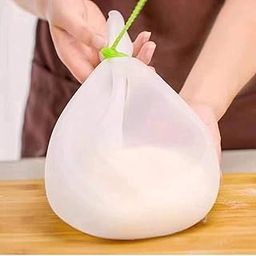 NUREV ENTERPRISE Silicone Kneading Dough Maker Bag – Non-Toxic, Reusable Flour Mixing Bag for Bread, Pizza, Pastry & Tortilla – Multifunctional Silicone Preservation Bag for Mixer & Sous Vide Cooking-12