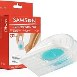 SAMSON Orthopedic Heel Pad for Pain Relief, Comfortable Shoe Heel Pair Support Cushion Gel Pad, Used For Ankle Safety, Plantar Fasciitis Support, Heel Aggravation, Dry Hard Heels Cups for Men Women - XL-image-37