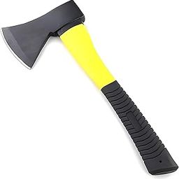 A. SHARIF GreenStrike PrecisionGrip Woodland Hatchet - Lightweight 600g Axe for Wood Cutting, Camping, and Safety - Fiberglass Body, Rubberized Handle (13 Inches)-10
