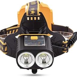 boxoon LED Headlamp USB Rechargeable Adjustable Rotatable Portable Splashproof Outdoor Headlight Working Cycling-image-4