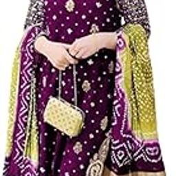 WOMEN'S Georgette Semi-Stiched lehnga (SFSF271-ver-172 Purple1 Free Size)-picture-22