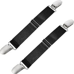 2pcs Waist Tightener for Pants, Adjustable Hip Elastic Belt Band, Versatile Glove and Mitten Clips, Waist Cinch Clip Belt for Men Women Kids - 2.5x20cm-32