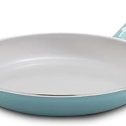 GreenPan Dover 12” Frying Pan Skillet, Non-Toxic PFAS-Free Ceramic Nonstick Coating, Sear Saute Fry Egg Omlete, Dishwasher & Oven Safe, Stay Cool Handle, Easy Pour Rims, Blue Haze-picture-7