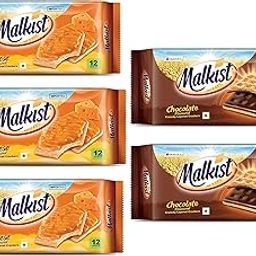 Malkist Cheese and Chocolate 2 Flavored Crunchy Crackers Biscuits 138gm (12 Piece Per Pack) (Pack of 5)-image-23