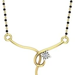 14K/18K/ Yellow/Rose/White Gold And Diamond Designer Mangalsutra for Women-image-49