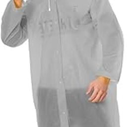 Casual Solid Men Raincoat (Ponchu Long Raincoat_Grey_1 pcs)-picture-46