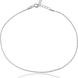 Pure 925 Silver Snake Anklet Payal for Women (1PC) (10 inch + extention)-image-78