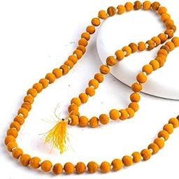 Omindri Original Haldi Jaap Mala 108 Beads | Natural & Authentic with Lab Certificate | Turmeric Rosary symbolizes purity, health, and auspiciousness (Length: 32 to 40 Inches,Beads: 108)-image-36
