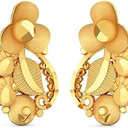 22KT Yellow Gold Stud Earrings for Girls-image-68